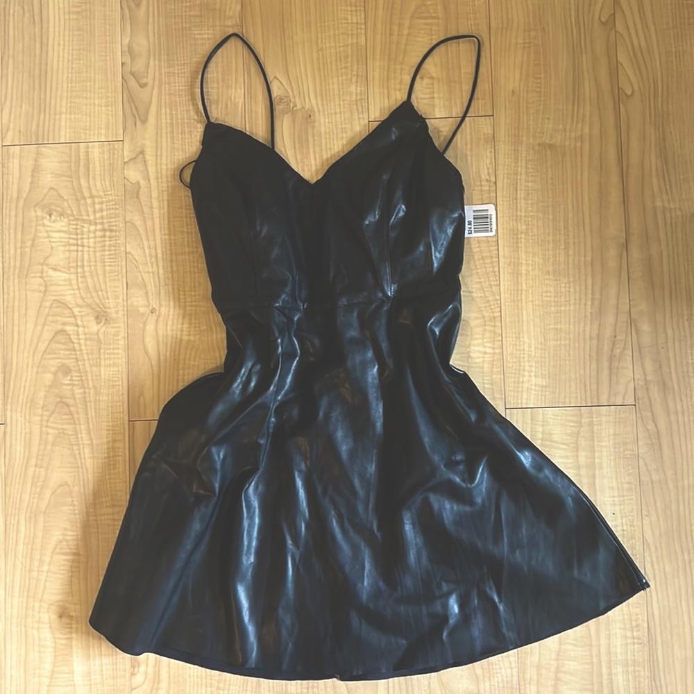 Pleather forever 21 mini dress